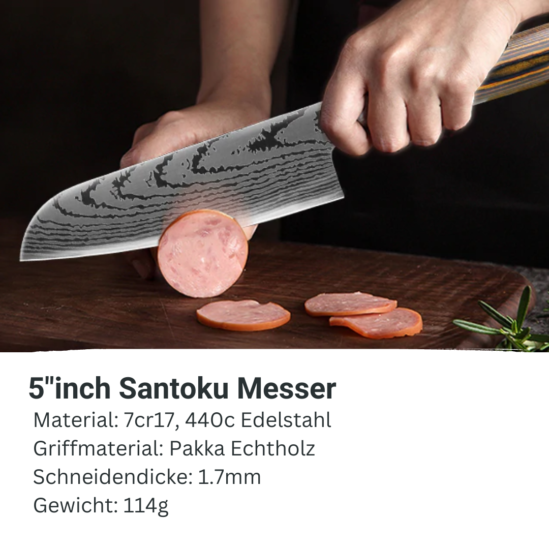 MOKUZAI SANTOKU MESSER - EDELSTAHL