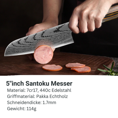 MOKUZAI SANTOKU MESSER - EDELSTAHL